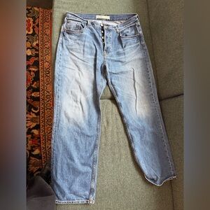 GRLFRND Light Blue Straight Leg Jeans, size 31